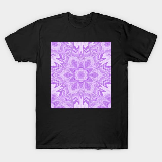 Glitched flowing ultra-violet kaleidoscope T-Shirt by hereswendy